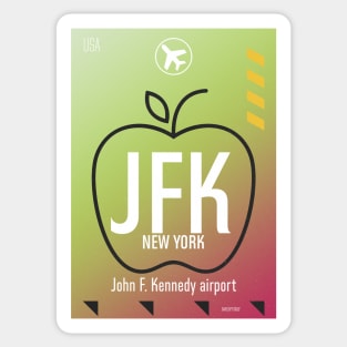 JFK design Sticker